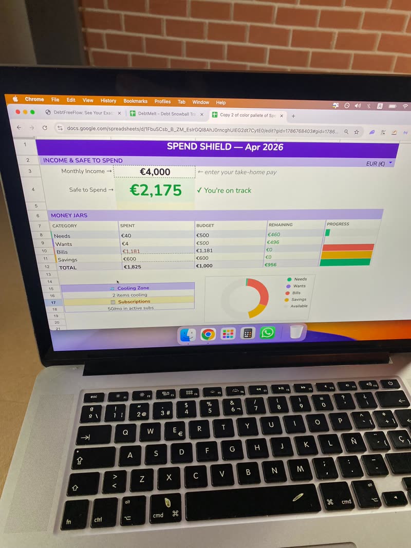 Spend Shield in EUR on MacBook